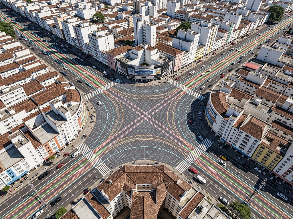 Visualización de flujo urbano digitalizado
